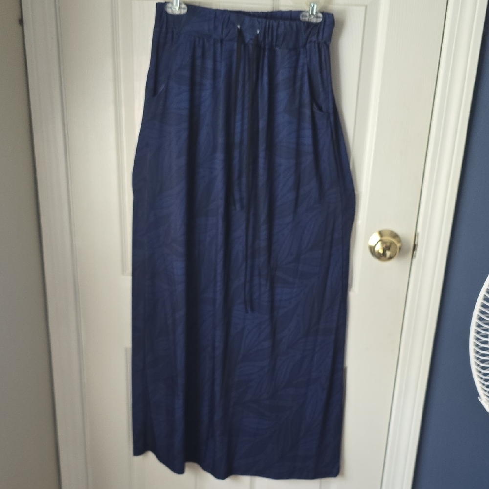 Elegant Blue Maxi Skirt
